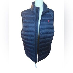 Ralph Lauren Navy Puffer Vest for Men